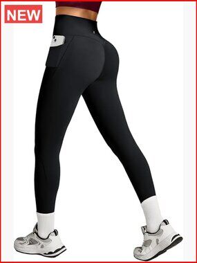 Scrunch Butt Lifting Leggings with Pockets Tummy Control Compression Yoga Pants